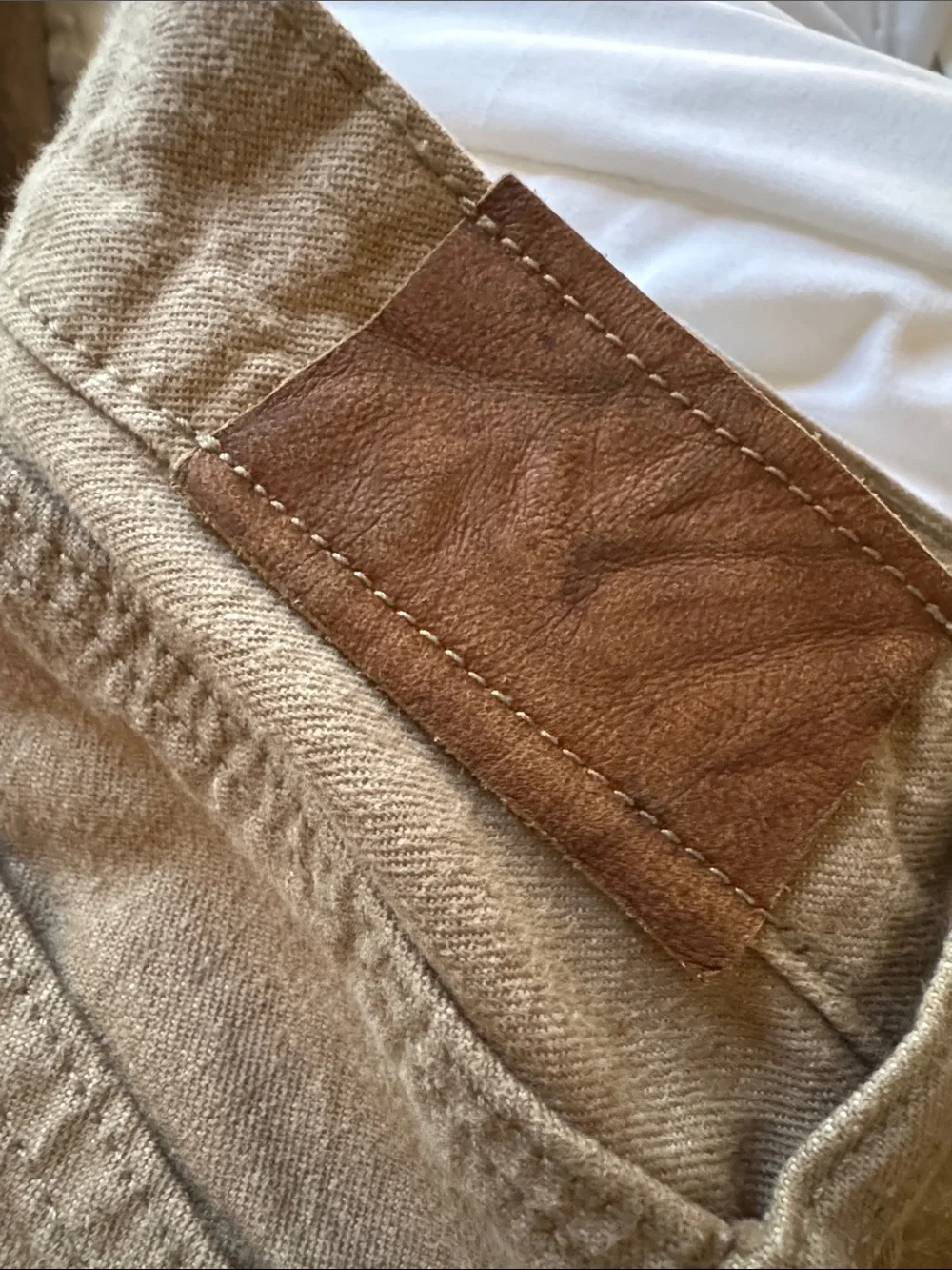 J.Crew Slim straight 100% cotton denim jeans light brown/tan with button fly